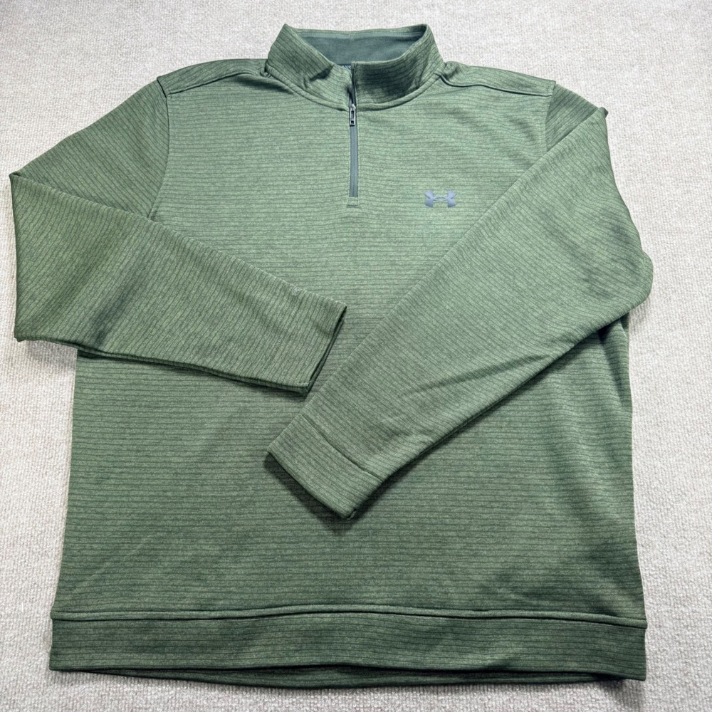 Under Armour Golf Storm Quarter Zip Pullover Green Heather Mens XL